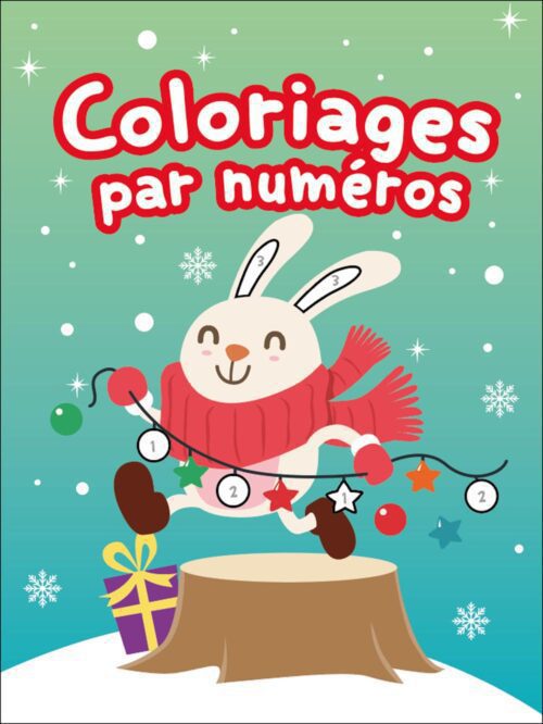 Coloriages par numéros/Lapin de Noël