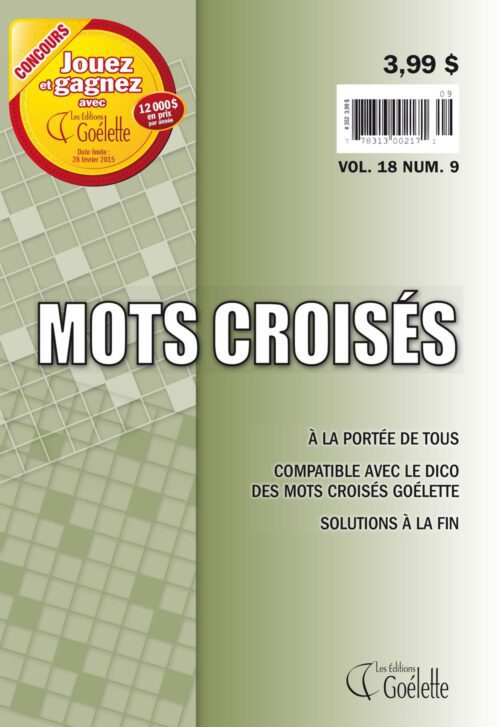 Mots croisés Vol.18 No.9