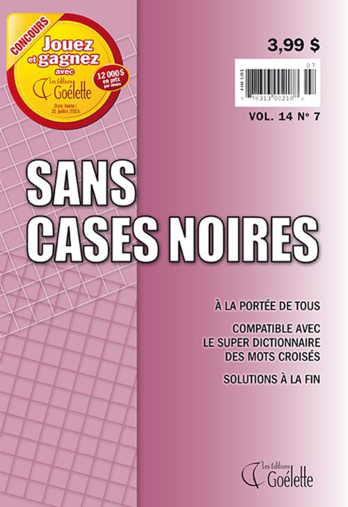 Sans cases noires Vol. 14 No 7