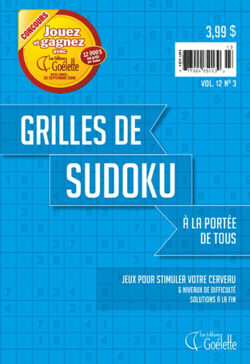 Grilles de sudoku Vol.12 No.3