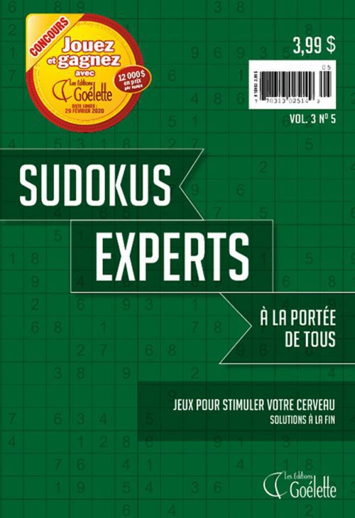 Sudoku experts Vol 3 No. 5