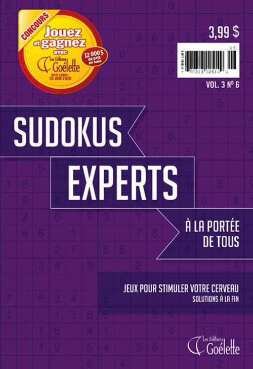 Sudoku experts Vol. 3 No. 6