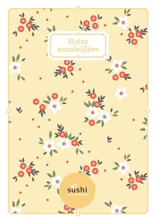 Carnet de notes broché – Notes ensoleillées
